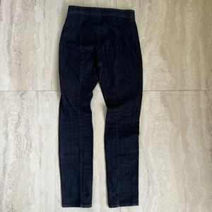 Theory Slim Ankle Zip Skinny Jeans Side Zip size 2 Dark Blue Denim